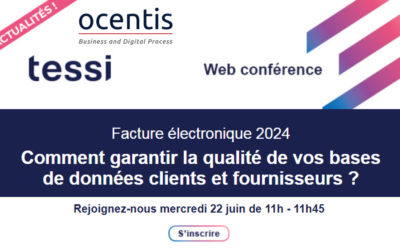 Webconférence – Facture électronique 2024 : Comment garantir la qualité de vos bases de données clients et fournisseurs ?